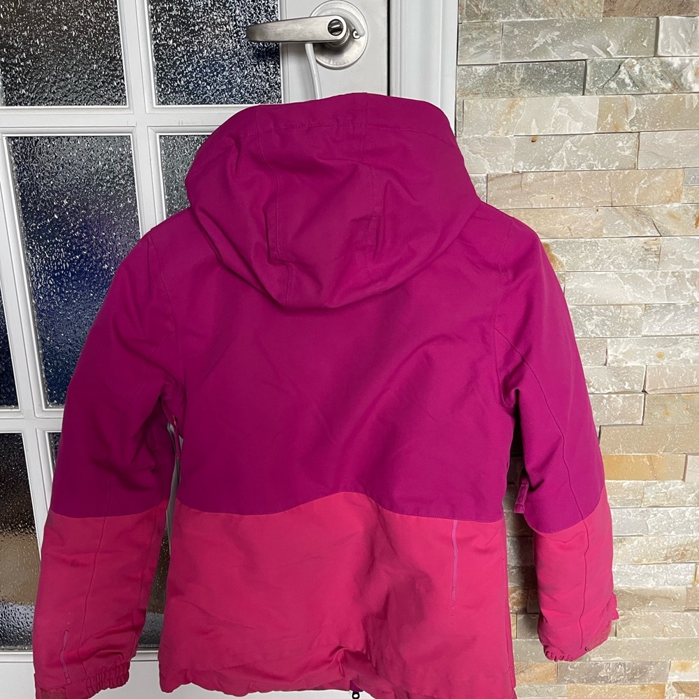 Kids' Two-Tone Pink Ripzone Ski Jacket - Picture 3 of 3
